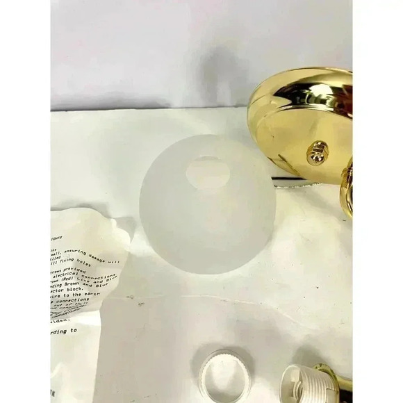 VTG Italisa Series Frosted Glass Wall Lighting Fixture OPEN BOX Keller Italy - Picture 6 of 11